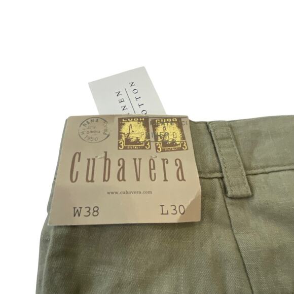 Cubavera Men's Linen Chinos NEW Vintage dead stock size 38 x 30 - Picture 3 of 11